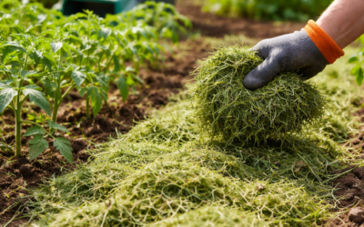 Pailler avec l’herbe de tonte